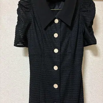 리젝시 러셀 레이스 머메이드 원피스 블랙