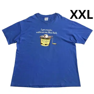 90s USA제 Hanes 블루벨 아이스크림 티셔츠 XXL 파랑
