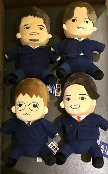 순레츠 앉은 봉제 인형 4종 세트 라운드 원