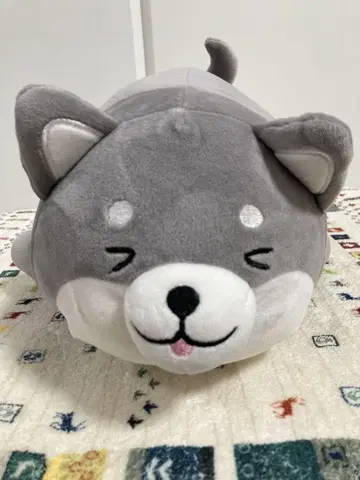 검은 시바 봉제 인형