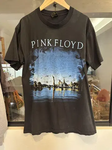 90s Pink Floyd 티셔츠 블랙 L 사이즈