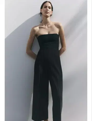 자라 블랙 와이드 레그 슬랙스 XS