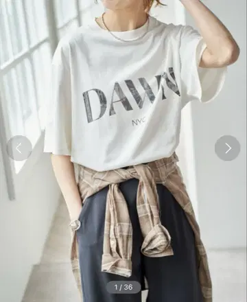 미사용 새상품 스픽 앤 스팬 로고 사진 빅 티셔츠