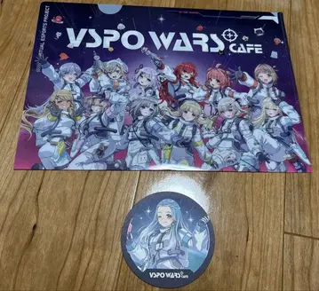 브이스포! 콜라보 카페 클리어 파일 & 시라나미 라무네 코스터