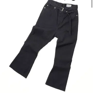 홀리데이 HIGH WAIST BELTED WIDE FLARE PANTS