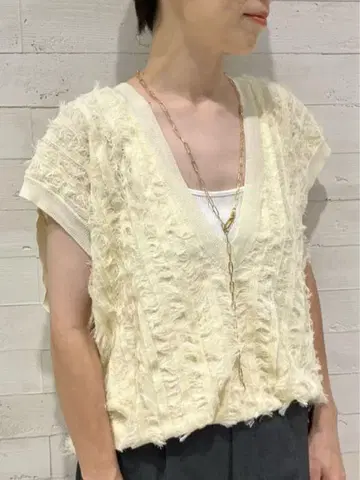 Spick&Span 프린지 니트 베스트