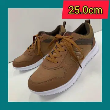 25.0cm/ 새상품 / 남성용 스니커즈 / 경량/캐주얼/브라운