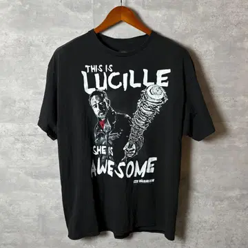 WALKING DEAD 니건 루실 T셔츠 XL 블랙 공식