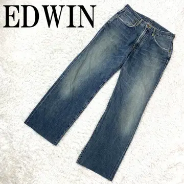 EDWIN 에드윈 데님 팬츠 505 미디엄 컬러 W32L34 B764