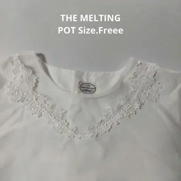 THE MELTING POT 자수 장식 긴팔 블라우스 프리 사이즈