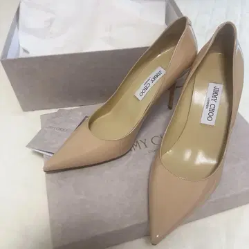 지미추 펌프스 베이지 핑크 힐