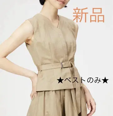 미사용 새상품 택 포함 mila owen 린넨 블렌드 베스트 size1