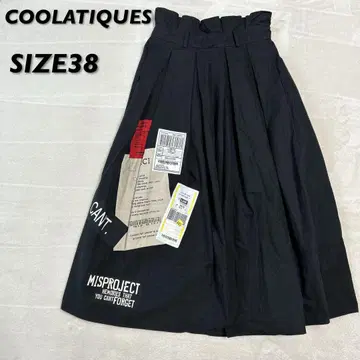 쿠라티쿠스 COOLATIQUES 롱 스커트 SIZE38 블랙