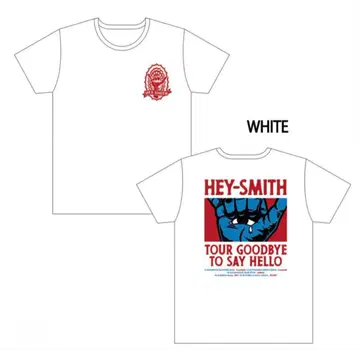 HEY-SMITH 헤이스미 티셔츠 화이트 XL