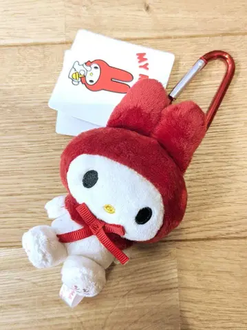 마이멜로디 봉제 인형 마스코트 빨간색
