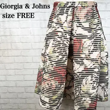 Giorgio&John 이탈리아제 개성파 티어드 스커트 꽃무늬 레어