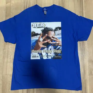 Snoop Doggy Dogg 프린트 티셔츠 파랑 스눕 독 블루