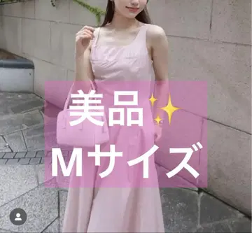 카탈리나 백 리본 드레스 복숭아 핑크