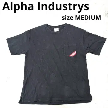229 Alpha Industrys 블랙 트레이너 MEDIUM