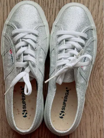 스페르가 실버 스니커즈 실버 size38