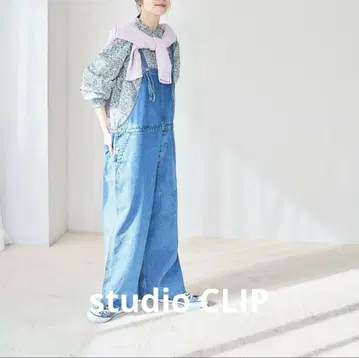studio CLIP 데님 오버롤 살로펫