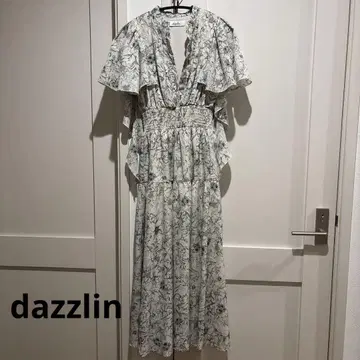 dazzlin 백리본 프린트 원피스 새상품급