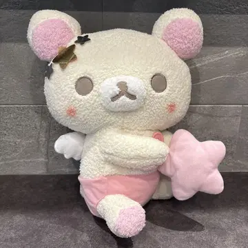 택 포함 새상품 리락쿠마 코리락쿠마 푹신푹신 천사 솜털 봉제 인형 XL