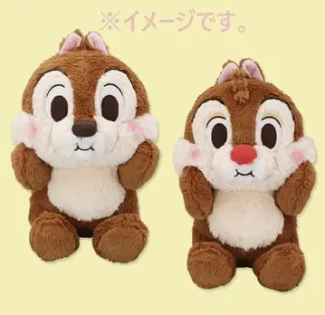 칩과 데일 FukuFuku 볼록한 뺨 BIG 봉제 인형 세트입니다.
