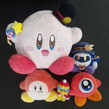 커비 와돌디 와돌두 메타나이트 데데데 대왕 봉제 인형 세트