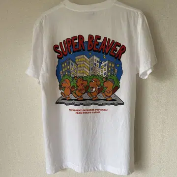 SUPER BEAVER 티셔츠 화이트 S 사이즈