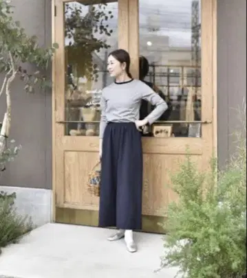 OURHOME 린넨풍 와이드 팬츠