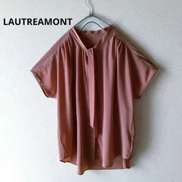 LAUTREAMONT 블라우스 보타이 히요기 버튼 핑크 일본제