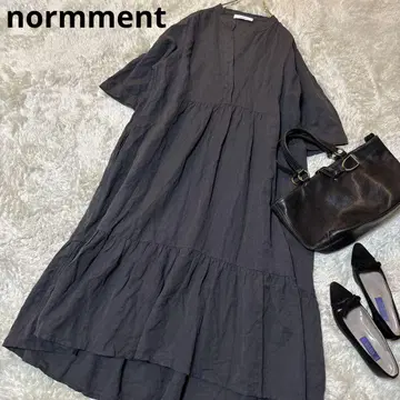 새상품급 IENA 취급 노먼트 코튼 린넨 카프탄 원피스 티어드