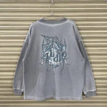 90s usa used fade sweat dragon print y2k