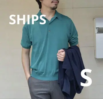 SHIPS 씨 아일랜드 코튼 니트 셔츠 s