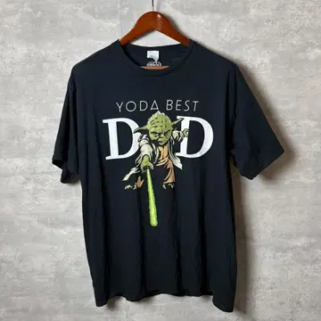 STAR WARS 요다 DAD 티셔츠 블랙 XL 포트 컴퍼니 제작