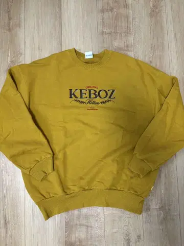 KEBOZ 로고 맨투맨 머스타드