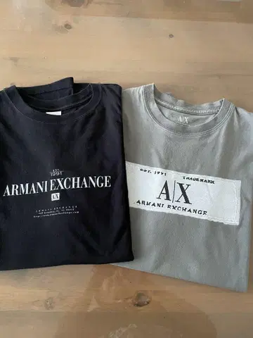 ARMANI EXCHANGE 티셔츠 2장 세트