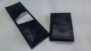 세로형 명함 케이스 블랙 엠보싱 카모플라쥬 방수 방염