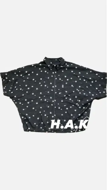 H.A.K 꽃 자수 W 지퍼 시어한 느낌 시원한 귀여운 아우터