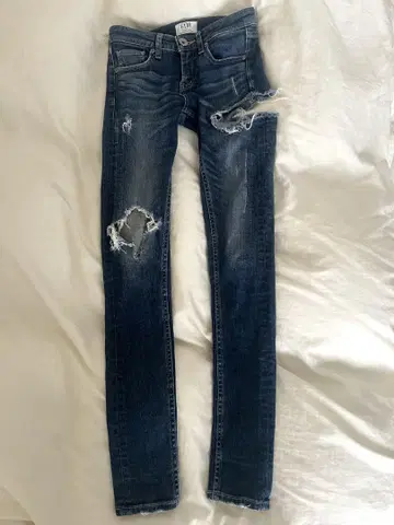 GYDA SIDE RIPPED 스키니 데님 S