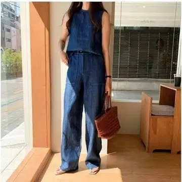 데님 라이크 린넨 셋업 벌스데이 바쉬