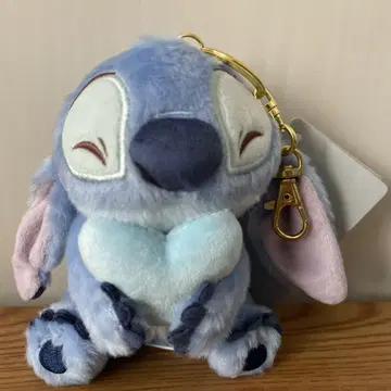 스티치 싱글벙글 하트 마스코트 키링 봉제 인형 하트