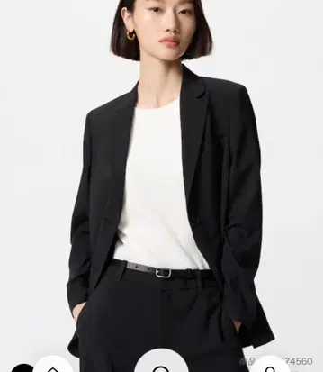 유니클로 감동 자켓 S 사이즈 블랙