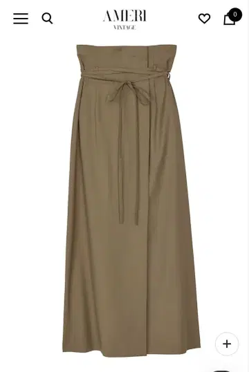 AMERI MEDI WRAP LIKE WIDE WAIST SKIRT