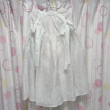 FickleBebe 리본 자카드 스커트