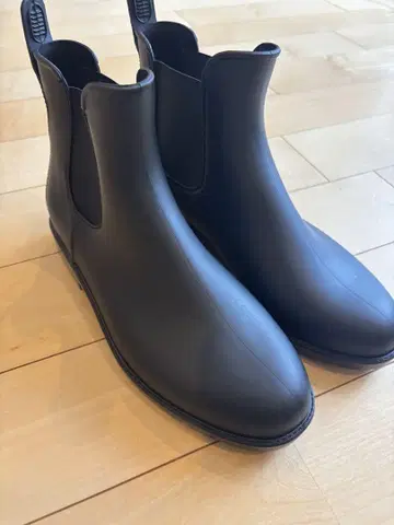 블랙 첼시 부츠 레인 슈즈 25cm