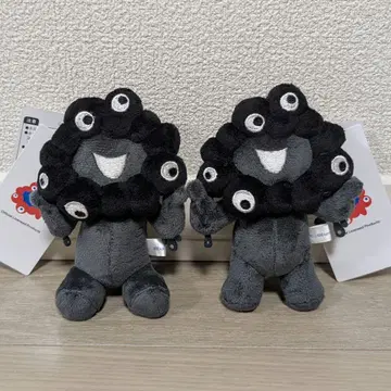 [서 있는&앉아 있는] 검은 먘먘 봉제 인형 키링 2종 세트