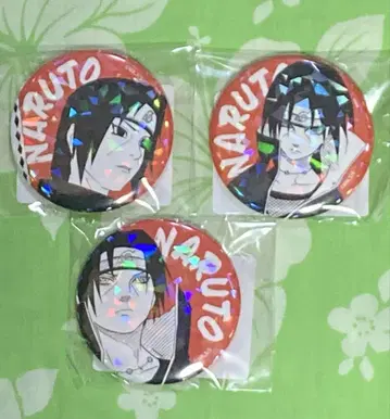 NARUTO 우치하 이타치 3점 세트 올스타 캔뱃지 나루토