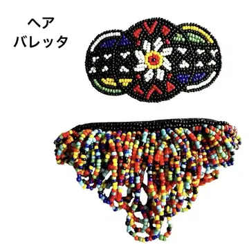비즈 헤어 머리핀 헤어 액세서리 헤어핀 2개 세트